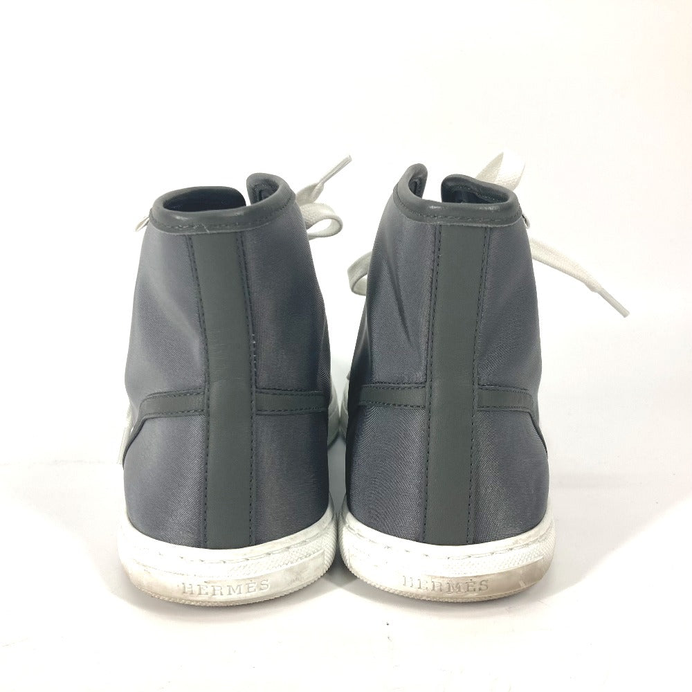 HERMES sneakers Nylon gray laces shoes shoes Express mens 40.5 Used Authentic