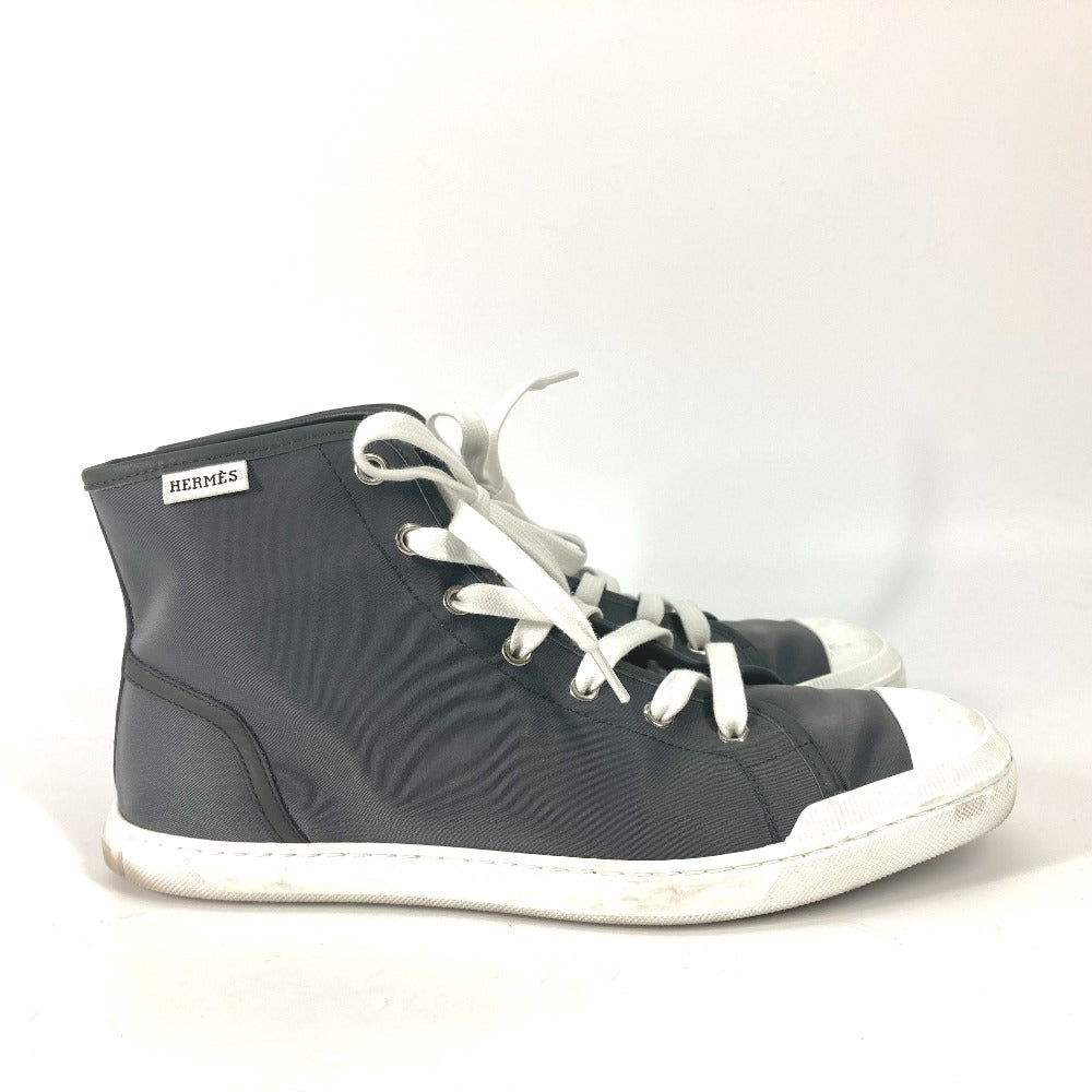 HERMES sneakers Nylon gray laces shoes shoes Express mens 40.5 Used Authentic