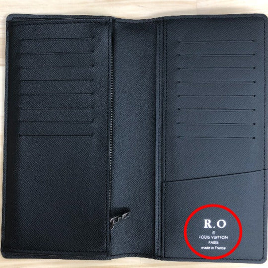 LOUIS VUITTON Long Wallet Purse M61697 Monogram canvas gray Bifold Wallet Eclipse Portefeuille Blaza mens Used Authentic