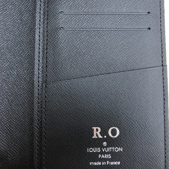 LOUIS VUITTON Long Wallet Purse M61697 Monogram canvas gray Bifold Wallet Eclipse Portefeuille Blaza mens Used Authentic