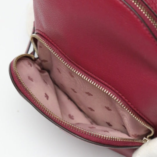 Kate Spade Backpack leather Burple Mini bag Women Used Authentic