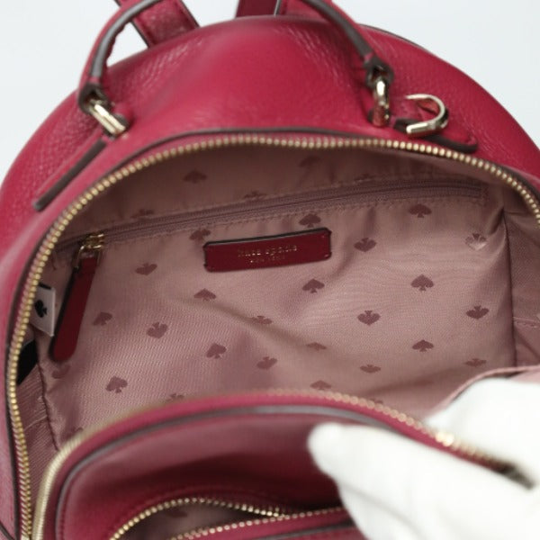 Kate Spade Backpack leather Burple Mini bag Women Used Authentic