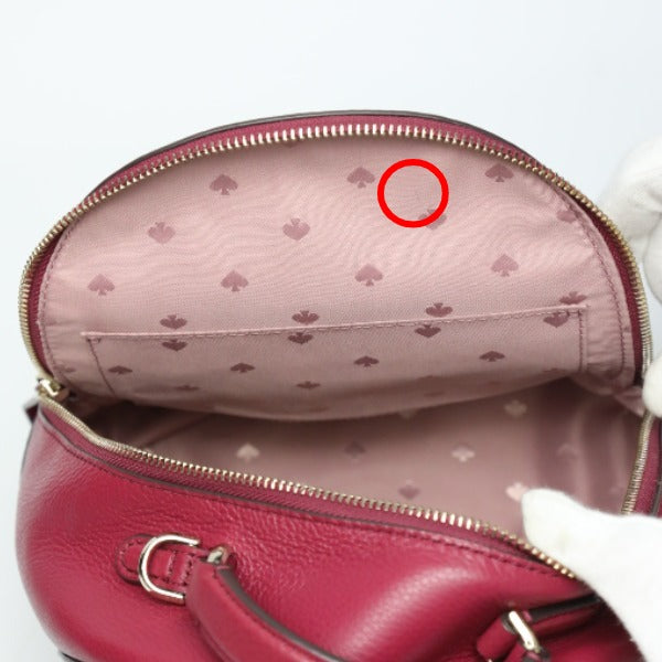 Kate Spade Backpack leather Burple Mini bag Women Used Authentic