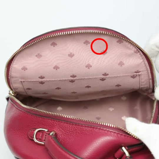 Kate Spade Backpack leather Burple Mini bag Women Used Authentic