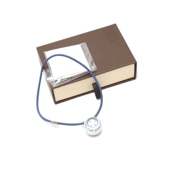LOUIS VUITTON choker plastic blue Necklace cup compass pendant choker Women(Unisex) Used Authentic