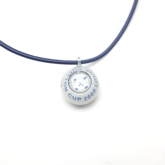 LOUIS VUITTON choker plastic blue Necklace cup compass pendant choker Women(Unisex) Used Authentic