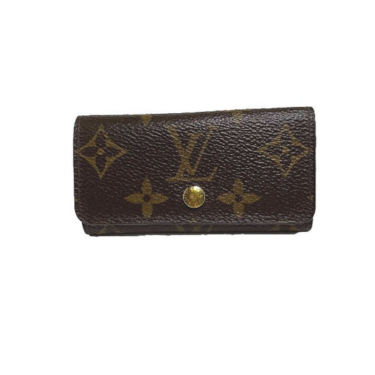 LOUIS VUITTON Key case Key holder  M69517 Monogram canvas Brown for 4 Monogram Multicles4 unisex(Unisex) Used Authentic