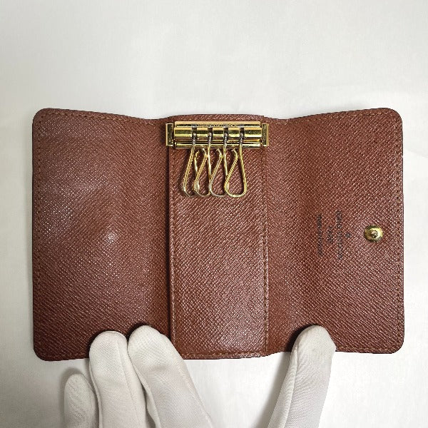 LOUIS VUITTON Key case Key holder  M69517 Monogram canvas Brown for 4 Monogram Multicles4 unisex(Unisex) Used Authentic