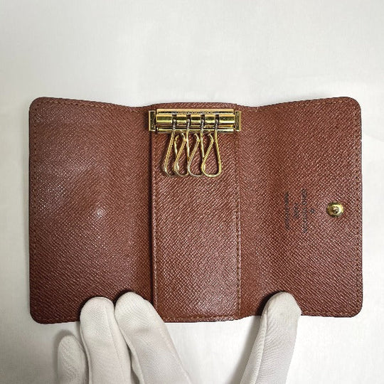 LOUIS VUITTON Key case Key holder  M69517 Monogram canvas Brown for 4 Monogram Multicles4 unisex(Unisex) Used Authentic