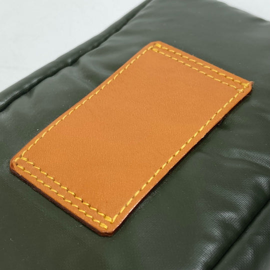 HUNTING WORLD Pouch Nylon / leather Dark green logo Belt pouch mens(Unisex) Used Authentic
