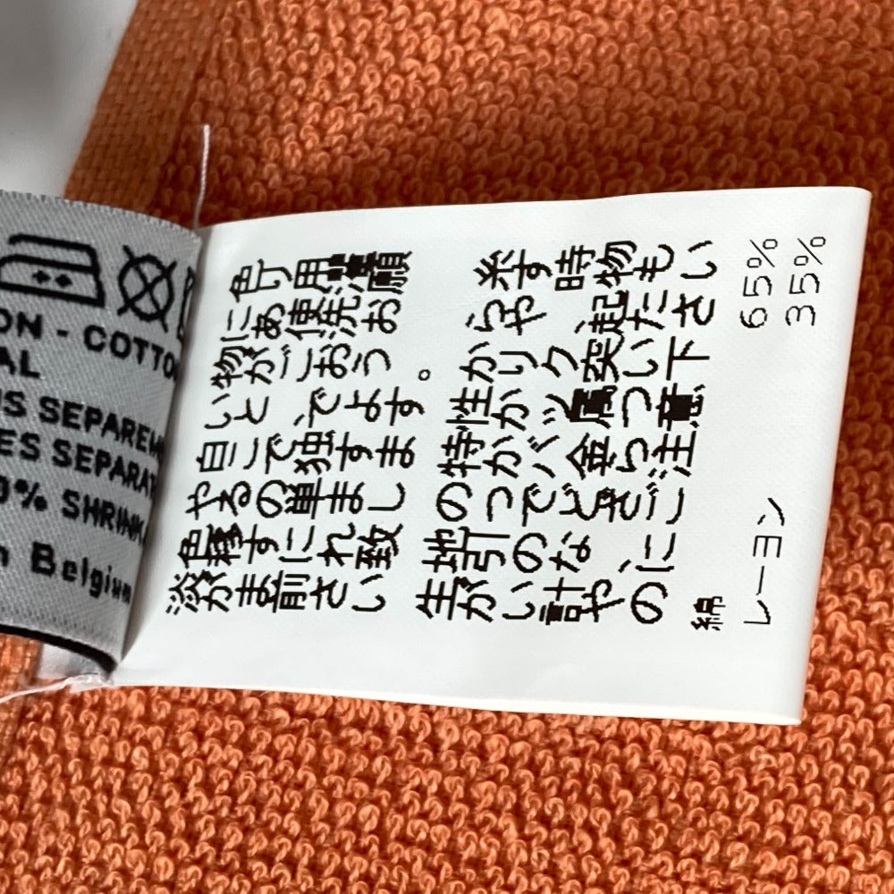 HERMES towel cotton Orange Bath towel Interior Throw Blanket Yachting logo Women Used Authentic