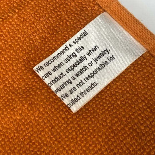 HERMES towel cotton Orange Bath towel Interior Throw Blanket Yachting beach towel logo Women Used Authentic