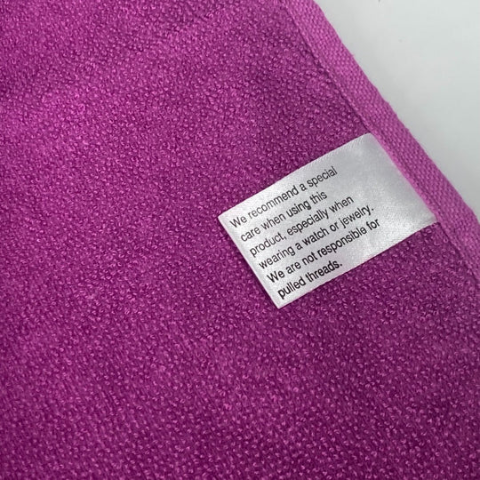 HERMES towel cotton purple Bath towel Interior Throw Blanket Yachting beach towel logo Women Used Authentic