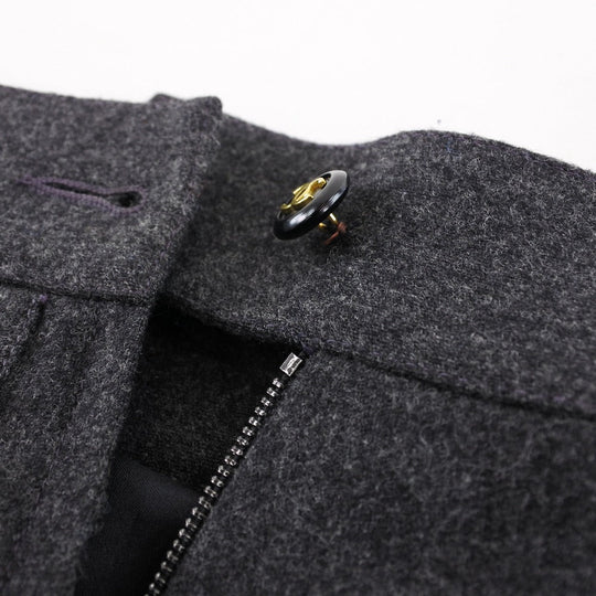 CHANEL skirt P03474/V03532 Wool, Silk gray 40