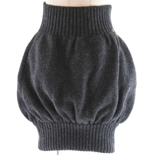 CHANEL skirt P33485K00877 cashmere gray Women 38 Used Authentic