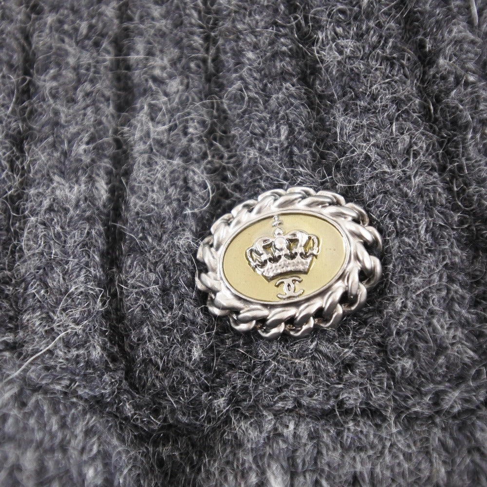 CHANEL skirt P33485K00877 cashmere gray Women 38 Used Authentic