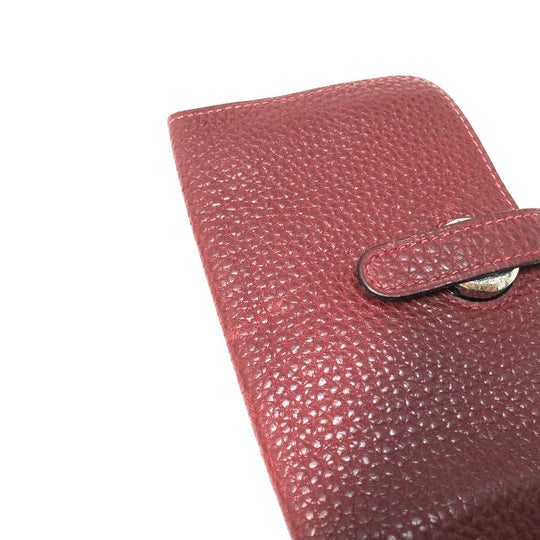 HERMES Coin case Togo Rouge ash Dogon Women Used Authentic