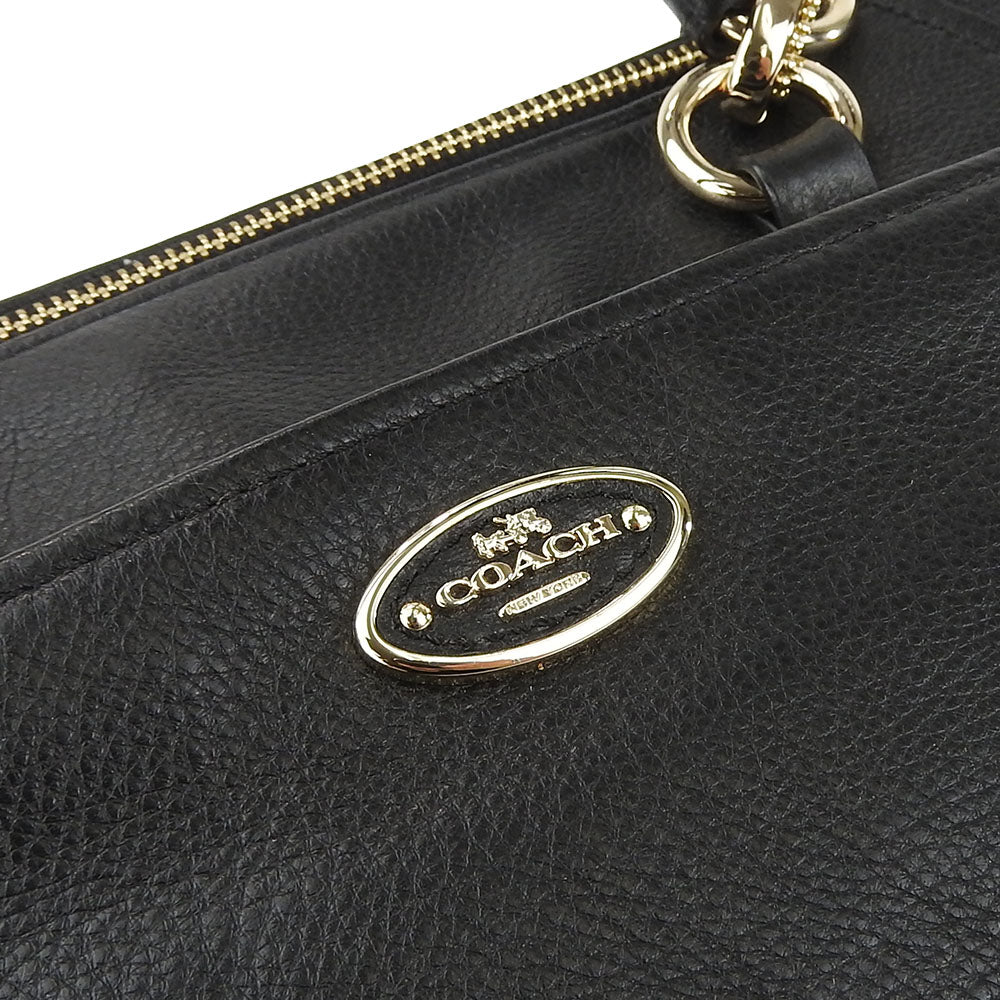 COACH Handbag F34508 leather black Women Used Authentic