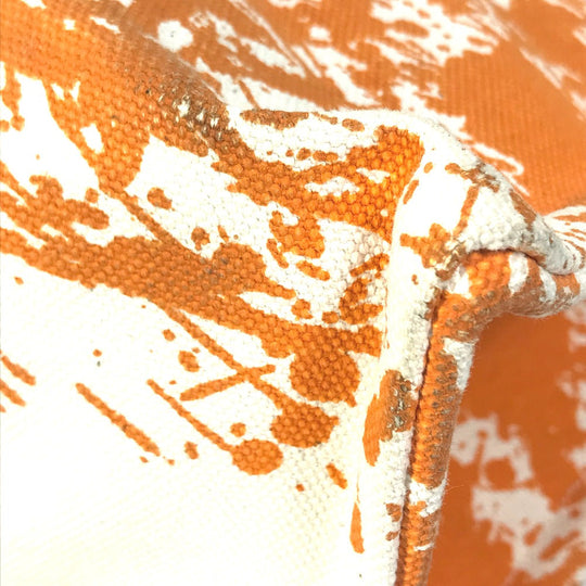 HERMES Tote Bag canvas Orange Handbag Bora Bora PM Cheval Spries Women Used Authentic