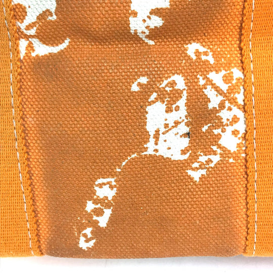 HERMES Tote Bag canvas Orange Handbag Bora Bora PM Cheval Spries Women Used Authentic