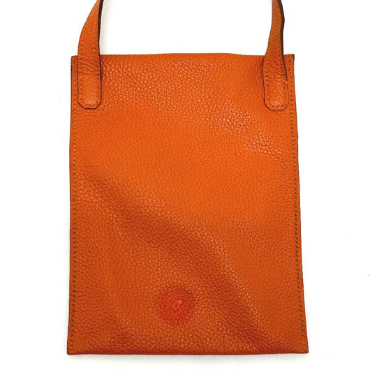 HERMES Shoulder Bag Togo Orange Crossbody bag Amery Women Used Authentic