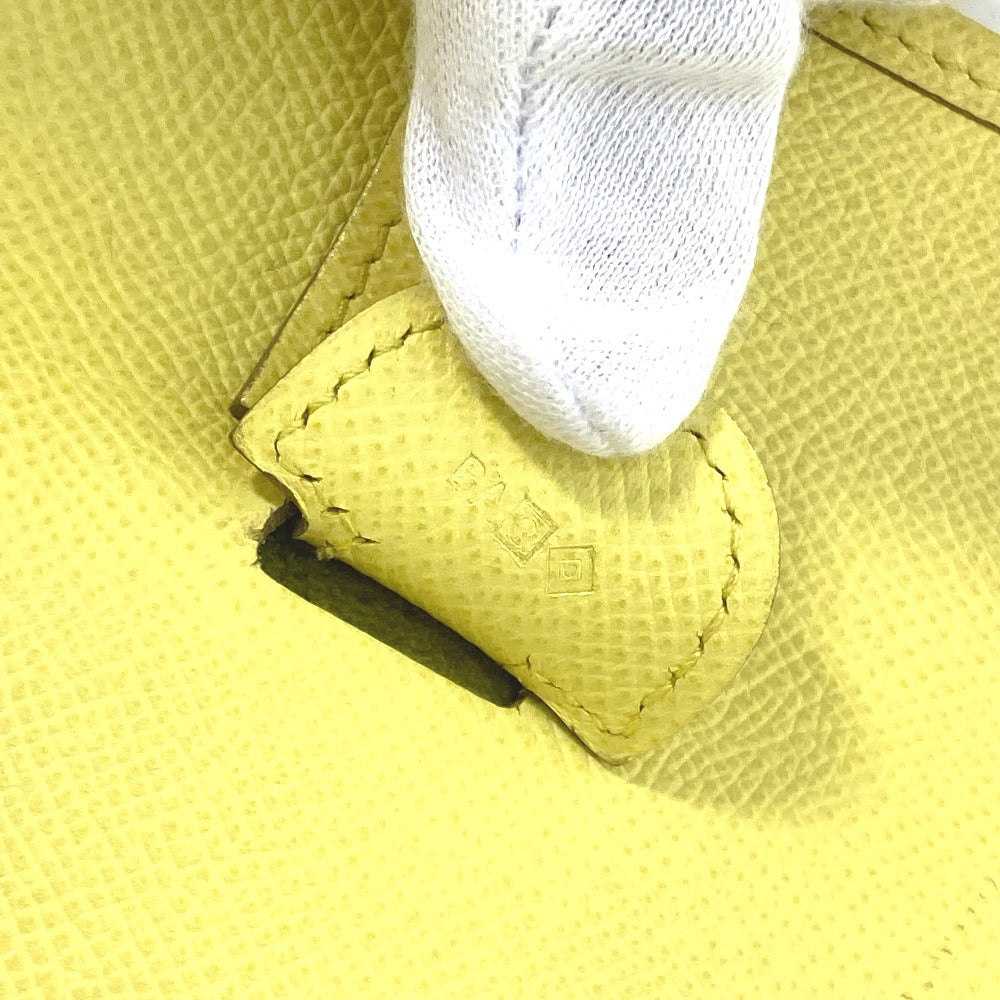 HERMES Shoulder Bag Epsom yellow Crossbody bag Evelyn 3 GM Women Used Authentic