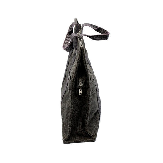 HERMES Tote Bag canvas gray MM Her Line unisex(Unisex) Used Authentic