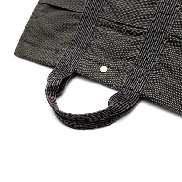 HERMES Tote Bag canvas gray MM Her Line unisex(Unisex) Used Authentic