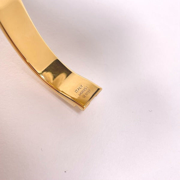 LOUIS VUITTON bracelet M00251 Gold Plated gold Cuff nanogram Monogram Small size Women Used Authentic