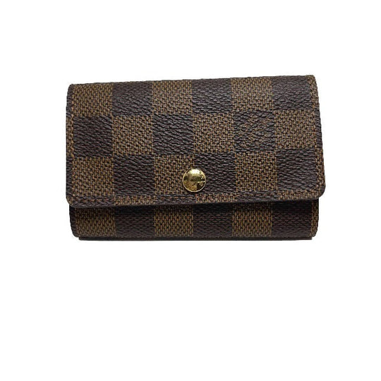 LOUIS VUITTON Key case Key holder  N62630 Damier canvas Brown for 6 Damier Multicles6 unisex(Unisex) Used Authentic