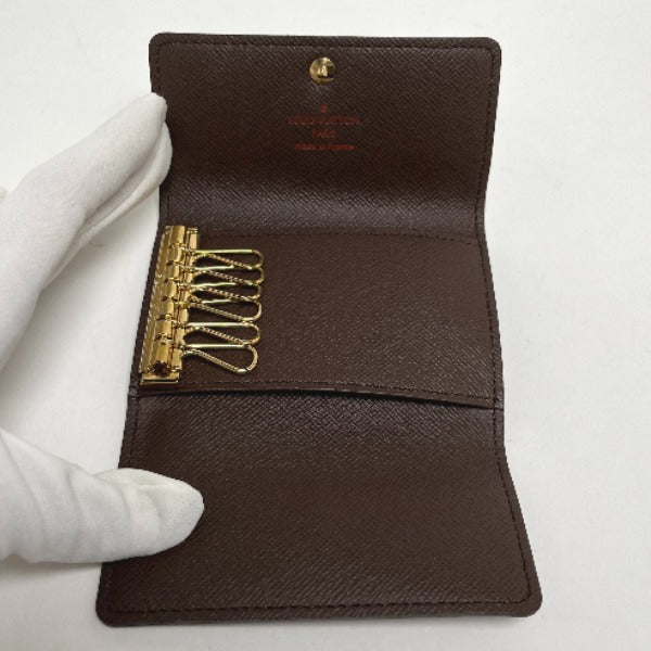 LOUIS VUITTON Key case Key holder  N62630 Damier canvas Brown for 6 Damier Multicles6 unisex(Unisex) Used Authentic