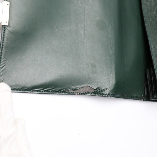 LOUIS VUITTON Briefcase M30792 Taiga green Doctor's bag Taiga serviette tobol mens Used Authentic