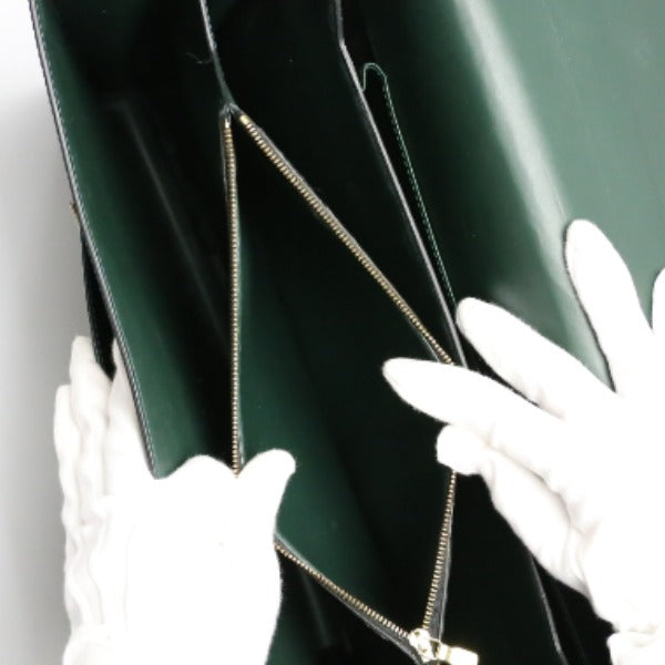 LOUIS VUITTON Briefcase M30792 Taiga green Doctor's bag Taiga serviette tobol mens Used Authentic