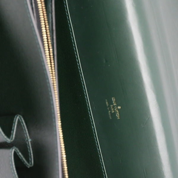 LOUIS VUITTON Briefcase M30792 Taiga green Doctor's bag Taiga serviette tobol mens Used Authentic