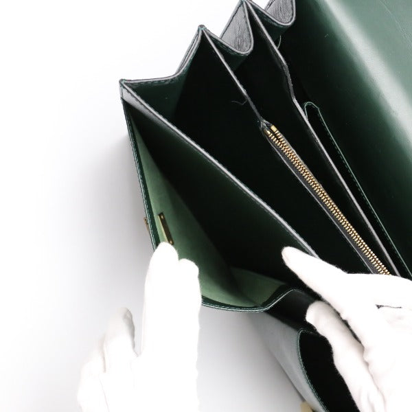 LOUIS VUITTON Briefcase M30792 Taiga green Doctor's bag Taiga serviette tobol mens Used Authentic