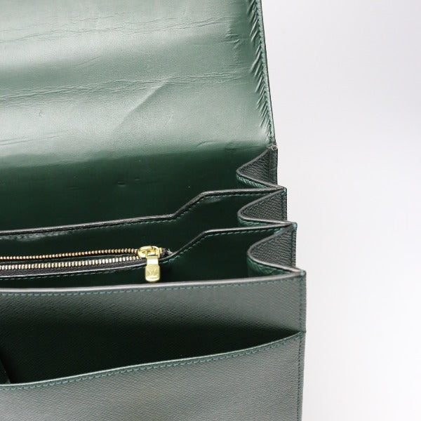 LOUIS VUITTON Briefcase M30792 Taiga green Doctor's bag Taiga serviette tobol mens Used Authentic