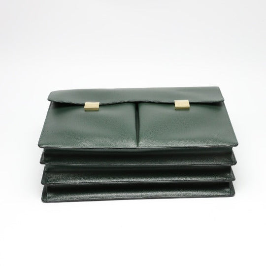 LOUIS VUITTON Briefcase M30792 Taiga green Doctor's bag Taiga serviette tobol mens Used Authentic