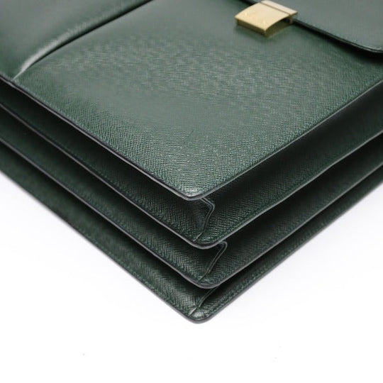 LOUIS VUITTON Briefcase M30792 Taiga green Doctor's bag Taiga serviette tobol mens Used Authentic