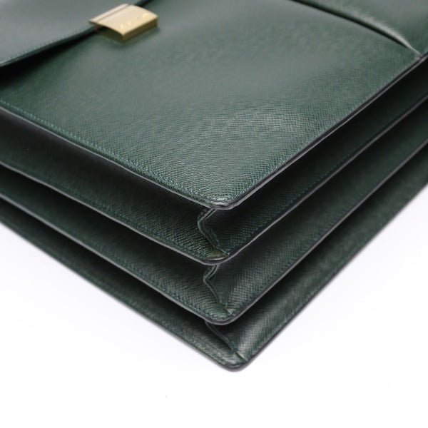 LOUIS VUITTON Briefcase M30792 Taiga green Doctor's bag Taiga serviette tobol mens Used Authentic