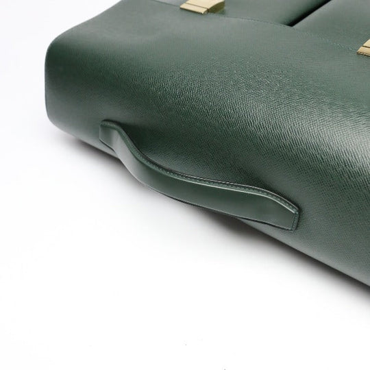 LOUIS VUITTON Briefcase M30792 Taiga green Doctor's bag Taiga serviette tobol mens Used Authentic