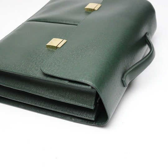 LOUIS VUITTON Briefcase M30792 Taiga green Doctor's bag Taiga serviette tobol mens Used Authentic