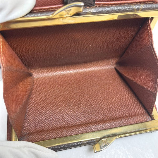 LOUIS VUITTON Bifold Wallet M61663 Monogram canvas Brown Clasp wallet with card pocket Monogram Porto Monet Viet Vienoa Women Used Authentic