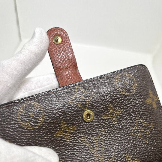 LOUIS VUITTON Bifold Wallet M61663 Monogram canvas Brown Clasp wallet with card pocket Monogram Porto Monet Viet Vienoa Women Used Authentic