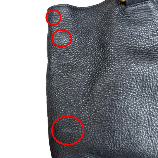 PRADA Handbag 1BG865 2E8K leather black Handbag VITELLO PHENIX Cross Sling Bag unisex(Unisex) Used Authentic