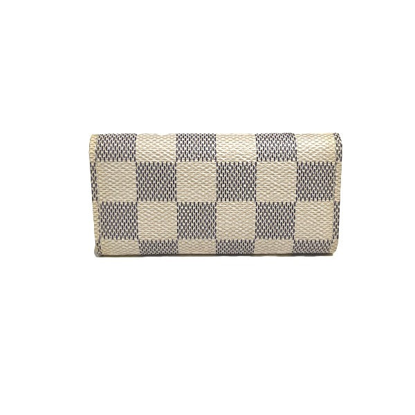 LOUIS VUITTON Key case Key holder  M62630 Damier Azur Canvas Damier Azul Key case for 4 Key holder Damier Azur Multicles4 unisex(Unisex) Used Authentic