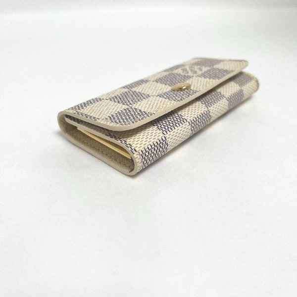 LOUIS VUITTON Key case Key holder  M62630 Damier Azur Canvas Damier Azul Key case for 4 Key holder Damier Azur Multicles4 unisex(Unisex) Used Authentic