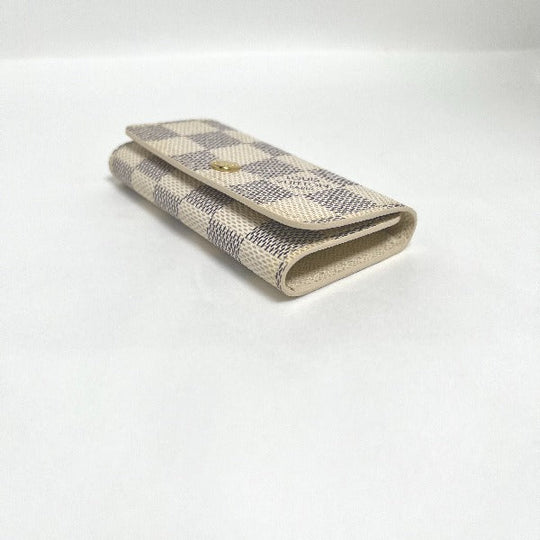 LOUIS VUITTON Key case Key holder  M62630 Damier Azur Canvas Damier Azul Key case for 4 Key holder Damier Azur Multicles4 unisex(Unisex) Used Authentic
