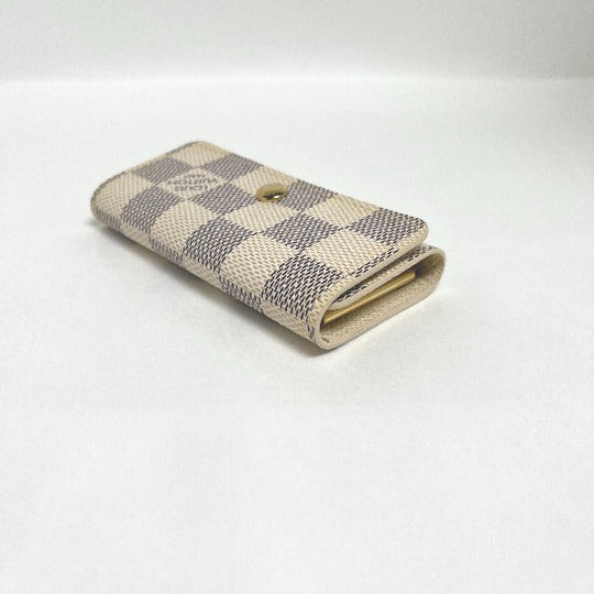 LOUIS VUITTON Key case Key holder  M62630 Damier Azur Canvas Damier Azul Key case for 4 Key holder Damier Azur Multicles4 unisex(Unisex) Used Authentic