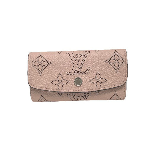 LOUIS VUITTON Key case Key holder  M64056 Monogram Mahina Magnolia Key case for 4 Key holder Mahina Multicles4 unisex(Unisex) Used Authentic