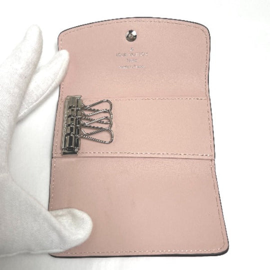 LOUIS VUITTON Key case Key holder  M64056 Monogram Mahina Magnolia Key case for 4 Key holder Mahina Multicles4 unisex(Unisex) Used Authentic